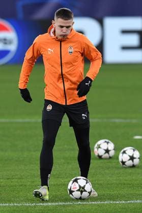 Soccer Champions League international press conference Shakhtar Donetsk on 09 12 2024 at the Arena AufSchalke in Gelsenkirchen Danylo Sikan Donetsk xRx