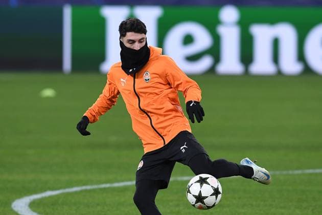 Soccer Champions League matchday 6 final training Shakhtar Donetsk on 09 12 2024 at the Arena AufSchalke in Gelsenkirchen Irakli Azarov Donetsk xRx