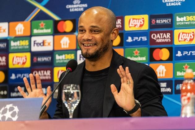 Press conference, FC Bayern Munich, 09 12 2024 Vincent Kompany FC Bayern Munich, Head Coach Press conference, FC Bayern Munich, 09 12 2024 UEFA Champions League FC Shakhtar Donetsk FC Bayern Munich Arena AufSchalke, Gelsenkirchen Copyright: xBEAUTIFULxSPORTS Buriakovx