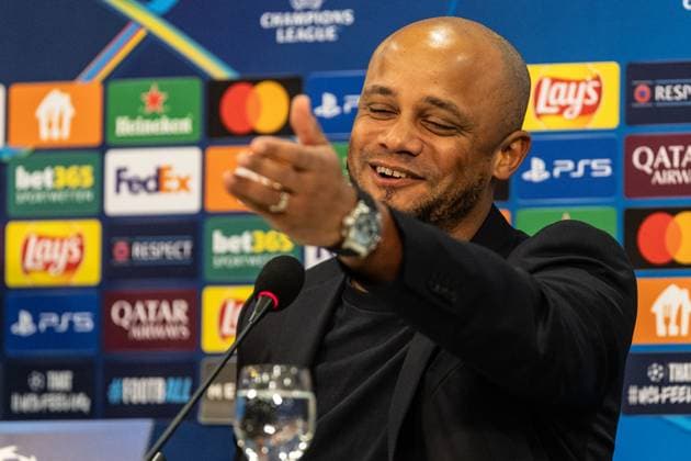 Press conference, FC Bayern Munich, 09 12 2024 Vincent Kompany FC Bayern Munich, Head Coach Press conference, FC Bayern Munich, 09 12 2024 UEFA Champions League FC Shakhtar Donetsk FC Bayern Munich Arena AufSchalke, Gelsenkirchen Copyright: xBEAUTIFULxSPORTS Buriakovx