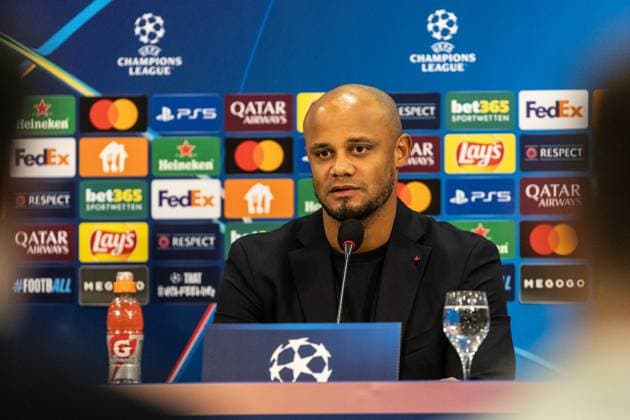 Press conference, FC Bayern Munich, 09 12 2024 Vincent Kompany FC Bayern Munich, Head Coach Press conference, FC Bayern Munich, 09 12 2024 UEFA Champions League FC Shakhtar Donetsk FC Bayern Munich Arena AufSchalke, Gelsenkirchen Copyright: xBEAUTIFULxSPORTS Buriakovx