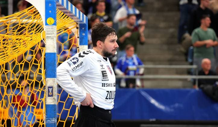 09 12 2024, Germany, Bietigheim, Handball Bundesliga season 2024 2025, SG BBM Bietigheim vs TVB Stuttgart, Daniel Rebmann BBM disappointed