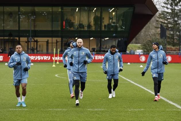 Football, CL, Feyenoord Rotterdam, Training