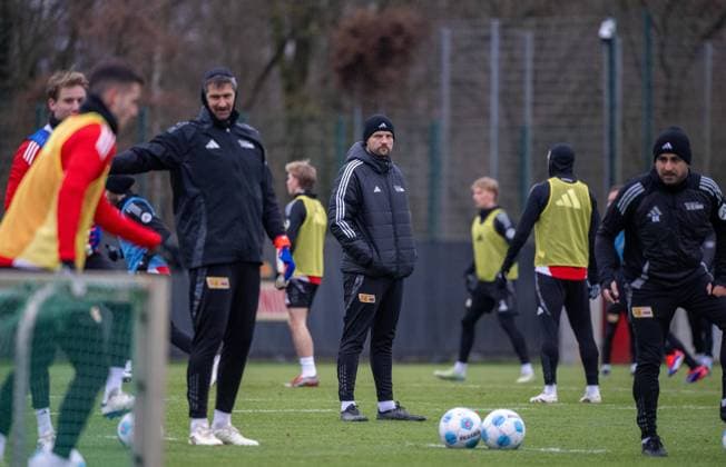 Football, Men, Season 2024 2025, 1 Bundesliga, 1 FC Union Berlin, Training, Coach Bo Svensson M , 1 FC Union Berlin , 10 12 2024, Copyright: xMatthiasxKochx