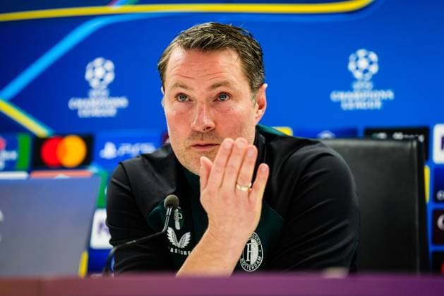 Champions League 2024-2025: press conference, PK, Pressekonferenz of Feyenoord Rotterdam - during the press conference of Feyenoord in preparation of the Champions League duel against AC Sparta Prague at Stadion Feijenoord De Kuip on 10 December 2024 in Rotterdam, The Netherlands. Copyright: xYannickxVerhoevenx