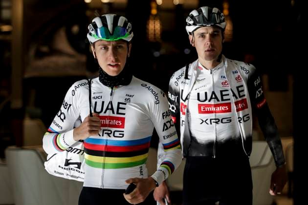 Tadej Pogacar Rides In Pre-season Tadej Pogacar is at the UAE Emirates Cycling Team pre-season training camp in Benidorm, Spain, on December 10, 2024. Benidorm Spain  Copyright: xJosexMiguelxFernandezx originalFilename:fernandezdevelascosanz-uaeemira241210_npMzj.jpg