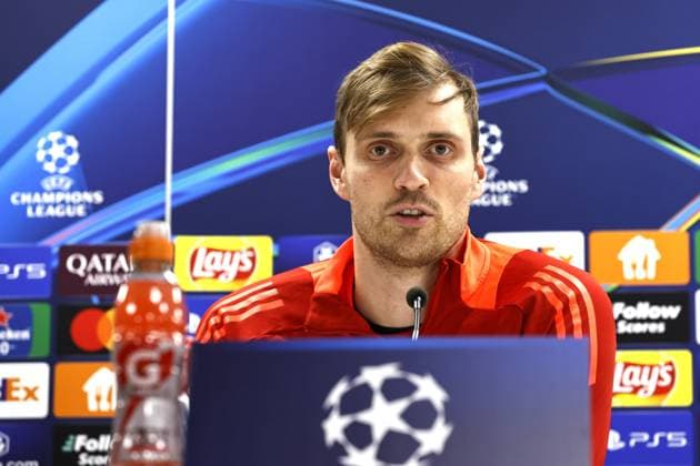 ROTTERDAM - Asger Sorensen of Sparta Prague during a press conference, PK, Pressekonferenz at the Kuip prior to the Champions League match against Feyenoord. ANP MAURICE VAN STEEN xVIxANPxSportx xxANPxIVx 515391624 originalFilename: 515391624.jpg