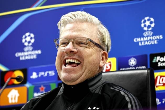 ROTTERDAM - Sparta Prague coach Lars Friis during a press conference, PK, Pressekonferenz at the Kuip prior to the Champions League match against Feyenoord. ANP MAURICE VAN STEEN xVIxANPxSportx xxANPxIVx 515391710 originalFilename: 515391710.jpg