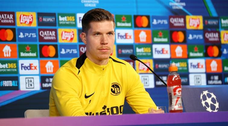 BAU 10 12 2024 Stuttgart Football Young Boys Bern PK, Cedric Itten