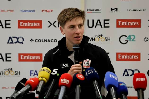 Tadej Pogacar In press conference, PK, Pressekonferenz Tadej Pogacar for the UAE Emirates Cycling Team attends a press conference after training in Benidorm, Spain, on December 10, 2024. Benidorm Spain  Copyright: xJosexMiguelxFernandezx originalFilename:fernandezdevelascosanz-uaeemira241210_npHY4.jpg