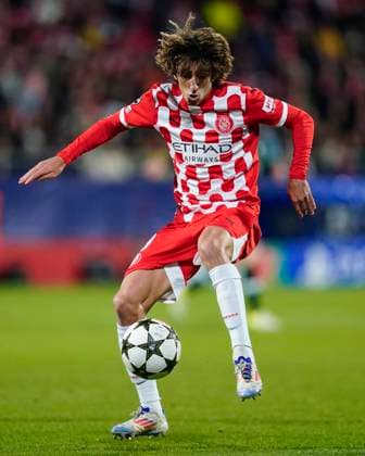 ESP: Girona FC v Liverpool FC. UEFA Champions League match. Date 6 Brian Gil of Girona FC during the UEFA Champions League match, date 6, between Girona FC and Liverpool FC played at Montilivi Stadium on December 10 2024 in Barcelona Spain. kpng Copyright: xSergioxRuizx xImagox PS_241210_GIR_LIV_004