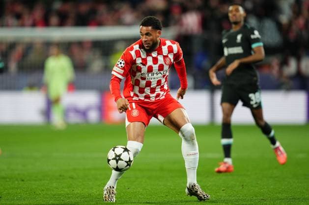 Arnaut Danjuma of Girona FC Girona FC v Liverpool FC. UEFA Champions League match. Date 6. Football, Montilivi Stadium, Girona, Spain - 10 Dec 2024 Editorial use only  Copyright: xBaguxBlanco PRESSINPHOTO Shutterstockx 14990368i