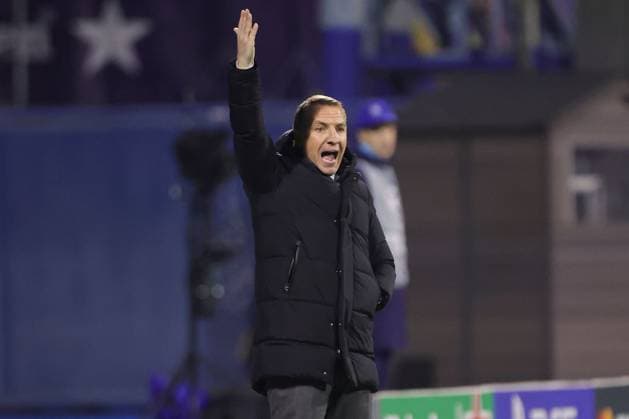 Celtic head coach Brendan Rodgers appeals in the technical area Dinamo Zagreb v Celtic, UEFA Champions League, Group Stage, Football, Maksimir Stadium, Zagreb, Croatia, UK - 10 Dec 2024 EDITORIAL USE ONLY No use with unauthorised audio, video, data, fixture lists, club league logos or live services. Online in-match use limited to 120 images, no video emulation. No use in betting, games or single club league player publications. Copyright: xNikolaxKrstic Shutterstockx 14984446ax
