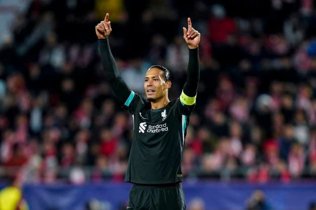 ESP: Girona FC v Liverpool FC. UEFA Champions League match. Date 6 Virgil van Dijk of Liverpool FC during the UEFA Champions League match, date 6, between Girona FC and Liverpool FC played at Montilivi Stadium on December 10 2024 in Barcelona Spain. kpng Copyright: xSergioxRuizx xImagox PS_241210_GIR_LIV_028