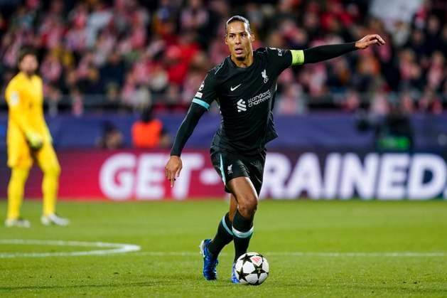 ESP: Girona FC v Liverpool FC. UEFA Champions League match. Date 6 Virgil van Dijk of Liverpool FC during the UEFA Champions League match, date 6, between Girona FC and Liverpool FC played at Montilivi Stadium on December 10 2024 in Barcelona Spain. kpng Copyright: xSergioxRuizx xImagox PS_241210_GIR_LIV_030