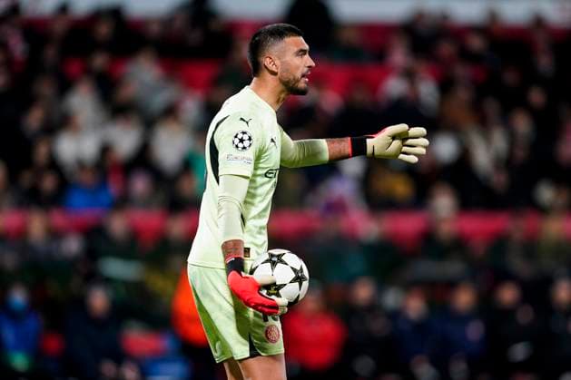 ESP: Girona FC v Liverpool FC. UEFA Champions League match. Date 6 Paulo Gazzaniga of Girona FC during the UEFA Champions League match, date 6, between Girona FC and Liverpool FC played at Montilivi Stadium on December 10 2024 in Barcelona Spain. kpng Copyright: xSergioxRuizx xImagox PS_241210_GIR_LIV_017