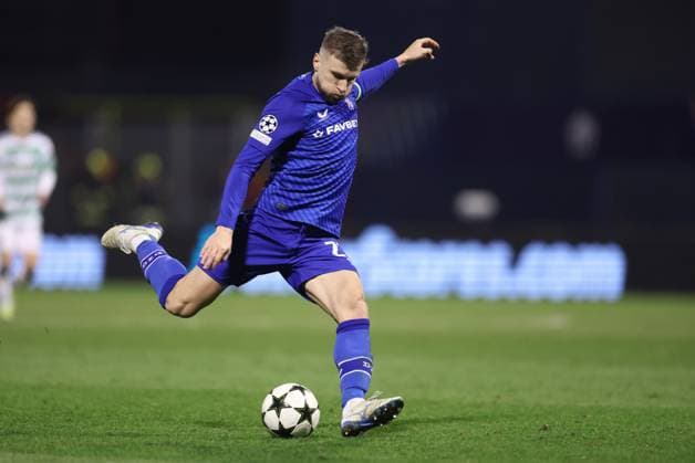 GNK Dinamo v Celtic FC - UEFA Champions League 2024 25 League Phase MD6 ZAGREB, CROATIA - DECEMBER 10: Stefan Ristovski of Dinamo Zagreb in action during UEFA Champions League League Phase MD6 match between Dinamo Zagreb and Celtic at Stadion Maksimir on December 10, 2024 in Zagreb, Croatia.  GoranxStanzl PIXSELL
