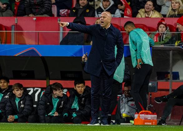 Football - UEFA Champions League - League Phase - Girona FC v Liverpool FC GIRONA, SPAIN - Tuesday, December 10, 2024: Liverpool s head coach Arne Slot during the UEFA Champions League Matchday 6 game between Girona FC and Liverpool FC at the Estadi Montilivi. (Photo by David Rawcliffe Propaganda) GIRONA Estadi Montilivi CATALONIA SPAIN  Copyright: xDavidxRawcliffex P2024-12-10-Girona_Liverpool-57