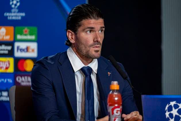 Champions League 2024 25 League Phase MD6: Atletico Madrid press conference, PK, Pressekonferenz Rodrigo De Paul of Atletico de Madrid seen speaking during the UEFA Champions League 2024 25 League Phase MD6 training and press conference at Estadio Riyadh Air Metropolitano on December 10, 2024 in Madrid, Spain. Madrid Estadio Riyadh Air Metropolitano Madrid Spain Copyright: xAlbertoxGardinx AGardin_20241210_Football_Champions_Atletico_Madrid_PC_0005