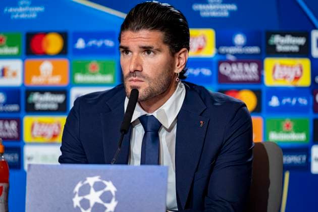 Champions League 2024 25 League Phase MD6: Atletico Madrid press conference, PK, Pressekonferenz Rodrigo De Paul of Atletico de Madrid seen speaking during the UEFA Champions League 2024 25 League Phase MD6 training and press conference at Estadio Riyadh Air Metropolitano on December 10, 2024 in Madrid, Spain. Madrid Estadio Riyadh Air Metropolitano Madrid Spain Copyright: xAlbertoxGardinx AGardin_20241210_Football_Champions_Atletico_Madrid_PC_0013