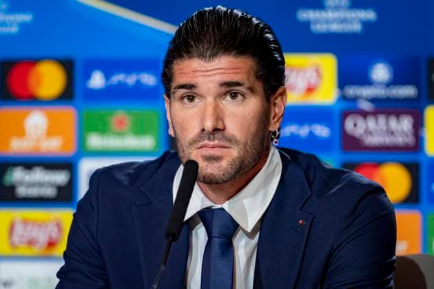 Champions League 2024 25 League Phase MD6: Atletico Madrid press conference, PK, Pressekonferenz Rodrigo De Paul of Atletico de Madrid seen speaking during the UEFA Champions League 2024 25 League Phase MD6 training and press conference at Estadio Riyadh Air Metropolitano on December 10, 2024 in Madrid, Spain. Madrid Estadio Riyadh Air Metropolitano Madrid Spain Copyright: xAlbertoxGardinx AGardin_20241210_Football_Champions_Atletico_Madrid_PC_0014