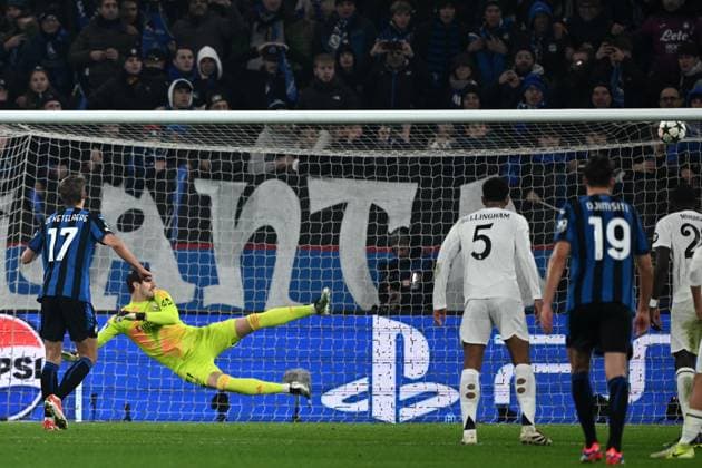 Mg Bergamo 10 12 2024 - Champions League Atalanta-Real Madrid foto Matteo Gribaudi Image nella foto: gol Charles De Ketelaere 