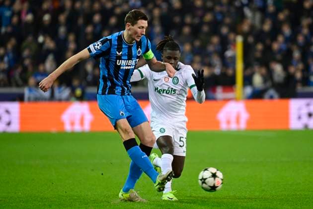 Club Brugge v Sporting CP - UEFA Champions League BRUGGE, BELGIUM - DECEMBER 10 : Vanaken Hans midfielder of Club Brugge and Quenda Geovany forward of Sporting CP during the UEFA Champions League 2024 25 League Phase MD6 match between Club Brugge and Sporting CP on December 10, 2024 in Brugge, Belgium, 10 12 2024 Brugge Belgium  Copyright: xPeterxDexVoechtx