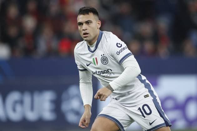 LEVERKUSEN - Lautaro Martinez of FC Internazionale Milano during the UEFA Champions league match between Bayer 04 Leverkusen and FC Internazionale Milano at the Bay Arena on Dec. 10, 2024 in Leverkusen, Germany. ANP Hollandse Hoogte BART STOUTJESDIJK UEFA Champions League 2024 25 League phase 6 2024 25 xVIxANPxSportx xBartxStoutjesdijkxIVx 515412913 originalFilename: 515412913.jpg