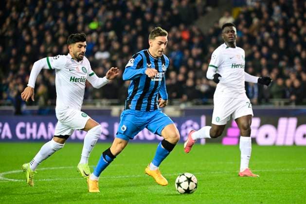 Club Brugge v Sporting CP - UEFA Champions League BRUGGE, BELGIUM - DECEMBER 10 : Nielsen Casper midfielder of Club Brugge during the UEFA Champions League 2024 25 League Phase MD6 match between Club Brugge and Sporting CP on December 10, 2024 in Brugge, Belgium, 10 12 2024 Brugge Belgium  Copyright: xPeterxDexVoechtx