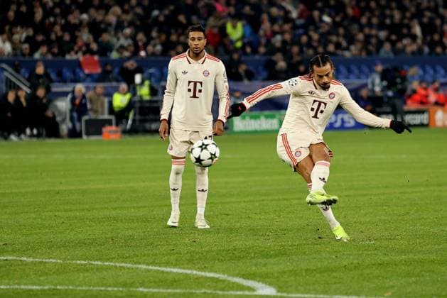 Leroy Sane FC Bayern Munich at the match of the Champions League season 2024 25 Shakhtar Donetsk FC Bayern Munich Copyright Thomas Pakusch Copyright: Thomas Pakusch