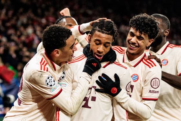 UEFA Champions League FC Shakhtar Donetsk FC Bayern Munich 10 12 2024 Cheers for 1 5 by Michael Olise FC Bayern Munich, 17 UEFA Champions League FC Shakhtar Donetsk FC Bayern Munich, Gelsenkirchen, Arena auf Schalke on 10 12 2024 Copyright: xBEAUTIFULxSPORTS Wunderlx