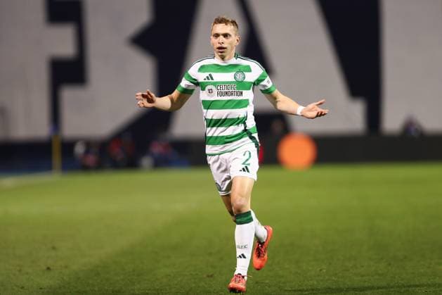 Zagreb, 10.12.2024. - Maksimir Stadium, UEFA CHAMPIONS LEAGUE - 2024 25, League phase, Matchday 6, GNK Dinamo - Celtic. Alistair Johnston (2) 