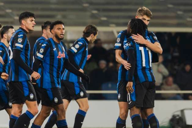 Atalanta BC v Real Madrid C.F. - UEFA Champions League 2024 25 League Phase MD6 Charles De Ketelaere celebrates the goal during the UEFA Champions League 2024 25 match between Atalanta BC and Real Madrid in Bergamo, Italy, on December 10, 2024, at Gewiss Stadium Bergamo Italy  Copyright: xMairoxCinquettix originalFilename:cinquetti-atalanta241210_np9n3.jpg