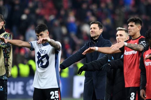 Coach Xabi Alonso Bayer 04 Leverkusen gestures, gestures during the UEFA Champions League 2024 25 League Phase MD6 match between Bayer 04 Leverkusen and Inter Milan, BayArena on December 10, 2024 in Leverkusen, Germany Photo by Ralf Treese DeFodi Images Coach Xabi Alonso Bayer 04 Leverkusen gestures, gestures during the UEFA Champions League 2024 25 League Phase MD6 match between Bayer 04 Leverkusen and FC Internazionale Milano at BayArena on December 10, 2024 in Leverkusen, Germany Defodi 521 LEVINT20241210 037 Defodi-521