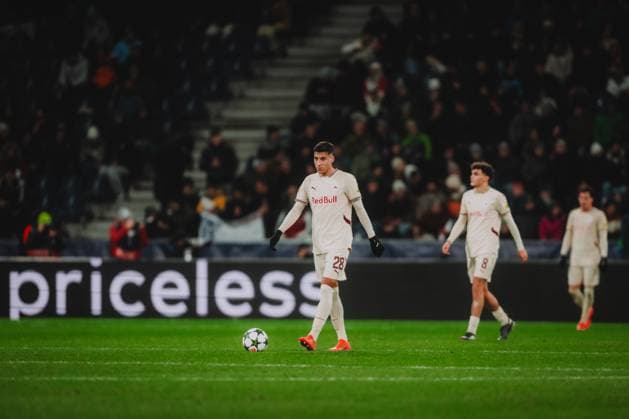 UEFA Champions League : FC Salzburg - Paris Saint Germain SALZBURG, DECEMBER 10: Adam Daghim of FC Salzburg reacts with disappointment during the UEFA Champions League league phase match FC Salzburg vs. Paris Saint Germain on December 10, 2024 in Salzburg, Austria. Copyright: xAndreasxSchaadx-xFCxRedxBullxSalzburgx _AS24248LR