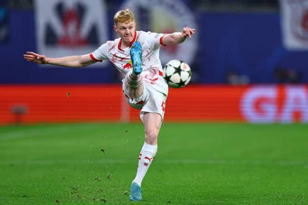 2024.12.10 Lipsk pilka nozna UEFA Liga Mistrzow sezon 2024 2025 RB Lipsk - Aston Villa FC N z Nicolas Seiwald Foto Pawel Andrachiewicz PressFocus 2024.12.10 Leipzig Football - UEFA Champions League season 2024 2025 RB Leipzig - Aston Villa FC Nicolas Seiwald Credit: Pawel Andrachiewicz PressFocus NEWSPIX.PL --- newspix.pl POLAND OUT! 