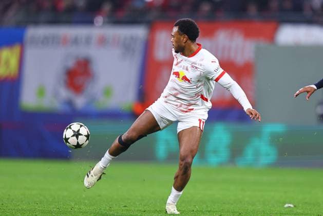 2024.12.10 Lipsk pilka nozna UEFA Liga Mistrzow sezon 2024 2025 RB Lipsk - Aston Villa FC N z Lois Openda Foto Pawel Andrachiewicz PressFocus 2024.12.10 Leipzig Football - UEFA Champions League season 2024 2025 RB Leipzig - Aston Villa FC Lois Openda Credit: Pawel Andrachiewicz PressFocus NEWSPIX.PL --- newspix.pl POLAND OUT! 