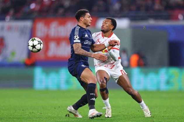 2024.12.10 Lipsk pilka nozna UEFA Liga Mistrzow sezon 2024 2025 RB Lipsk - Aston Villa FC N z Lois Openda Foto Pawel Andrachiewicz PressFocus 2024.12.10 Leipzig Football - UEFA Champions League season 2024 2025 RB Leipzig - Aston Villa FC Lois Openda Credit: Pawel Andrachiewicz PressFocus NEWSPIX.PL --- newspix.pl POLAND OUT! 