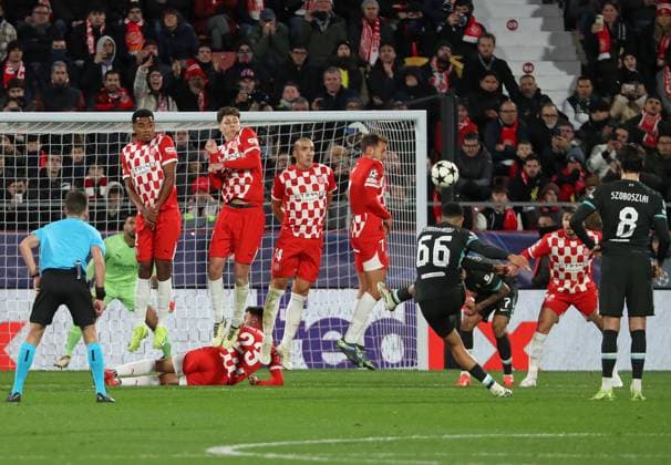 Girona FC v Liverpool FC - UEFA Champions League 2024 25 League Phase MD6 Trent Alexander-Arnold plays during the match between Girona FC and Liverpool FC, corresponding to week 6 of the League Stage of the UEFA Champions League, at the Montilivi Stadium in Girona, Spain, on December 10, 2024. Barcelona Spain  Copyright: xUrbanandsportx originalFilename:urbanandsport-gironafc241210_npXM3.jpg