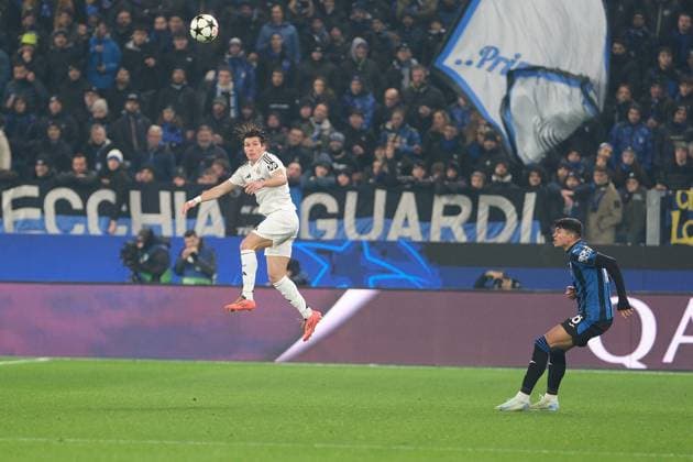 CALCIO - UEFA Champions League - Atalanta BC vs Real Madrid Fran Garcia of Real Madrid CF in action during the UEFA Champions League 2024 2025 League Phase MD6 football match between Atalanta BC and Real Madrid CF at Gewiss Stadium on December 10, 2024, Bergamo, Italy. Bergamo Italy  Copyright: xIPAxSport ABACAx