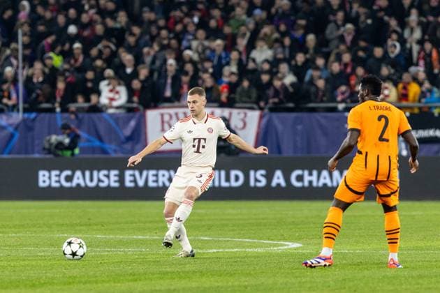 UEFA Champions League FC Shakhtar Donetsk FC Bayern Munich 10 12 2024 Joshua Kimmich FC Bayern Munich, 6 UEFA Champions League FC Shakhtar Donetsk FC Bayern Munich Arena AufSchalke, Gelsenkirchen 10 12 2024 Copyright: xBEAUTIFULxSPORTS Buriakovx