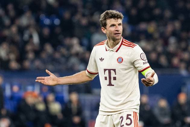 UEFA Champions League FC Shakhtar Donetsk FC Bayern Munich 10 12 2024 Thomas Müller FC Bayern Munich, 25 UEFA Champions League FC Shakhtar Donetsk FC Bayern Munich Arena AufSchalke, Gelsenkirchen 10 12 2024 Copyright: xBEAUTIFULxSPORTS Buriakovx