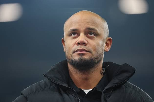 UEFA Champions League Shakhtar Donetsk FC Bayern Munich on 10 12 2024 at the Veltins Arena in Gelsenkirchen Coach Vincent Kompany Muenchen MH