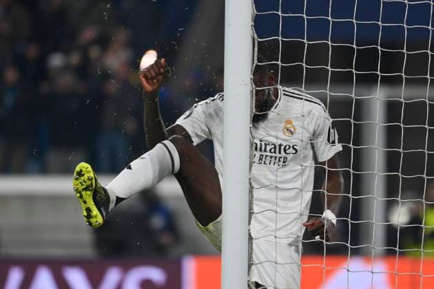 10th December 2024; Gewiss Stadium, Bergamo, Italy, UEFA Champions League Football, Atalanta versus Real Madrid; Antonio Rudiger of Real Madrid  ActionPlus12725389 BestxImages
