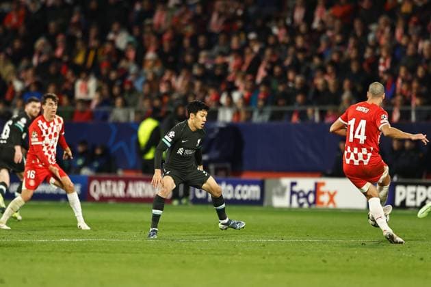 Wataru Endo (Liverpool), DECEMBER 10, 2024 - Football Soccer : UEFA Champions League League phase match day 6 between Girona FC 0-1 Liverpool FC at the Estadi Municipal de Montilivi in Girona, Spain. Noxthirdxpartyxsales  (275846319)