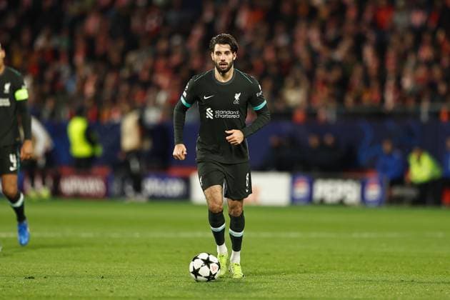 Dominik Szoboszlai (Liverpool), DECEMBER 10, 2024 - Football Soccer : UEFA Champions League League phase match day 6 between Girona FC 0-1 Liverpool FC at the Estadi Municipal de Montilivi in Girona, Spain. Noxthirdxpartyxsales  (275846474)