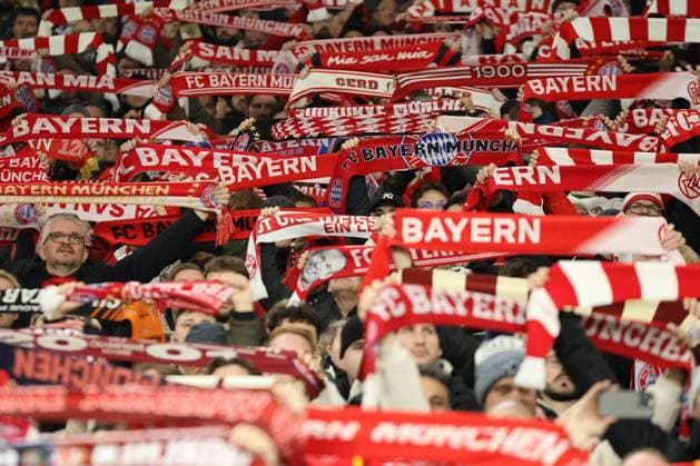 Fans of FC Bayern Munich at the match of the Champions League season 2024 25 Shakhtar Donetsk FC Bayern Munich Copyright Thomas Pakusch Copyright: Thomas Pakusch