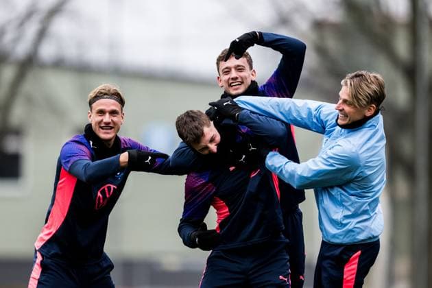 Football, EL, Malmö FF, Training and press conference