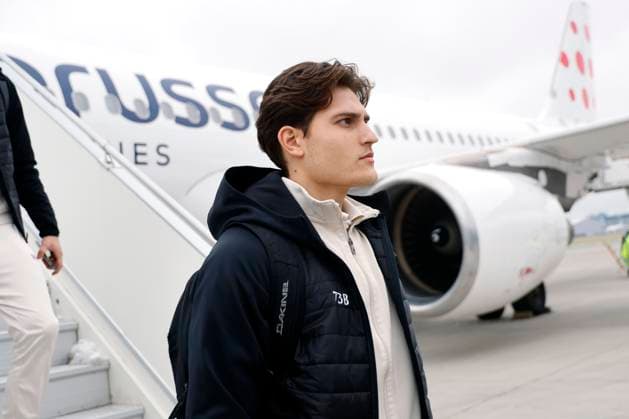 Slavia Praha v RSC Anderlecht - UEFA Europa League Media Activities 11 12 2024 PRAGUE, CZECH REPUBLIC - DECEMBER 11 : Lapage Amando defender of RSC Anderlecht pictured during arrival at the airport of Prague prior the UEFA Europa League 2024 25 League Phase MD6 match between Slavia Praha and RSC Anderlecht on December 11, 2024 in Prague, Czech Republic, 11 12 2024 Prague Czech Republic  Copyright: xJanxDexMeuleneirx