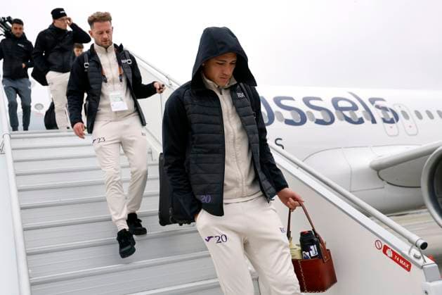 Slavia Praha v RSC Anderlecht - UEFA Europa League Media Activities 11 12 2024 PRAGUE, CZECH REPUBLIC - DECEMBER 11 : Vazquez Luis forward of Anderlecht pictured during arrival at the airport of Prague prior the UEFA Europa League 2024 25 League Phase MD6 match between Slavia Praha and RSC Anderlecht on December 11, 2024 in Prague, Czech Republic, 11 12 2024 Prague Czech Republic  Copyright: xJanxDexMeuleneirx